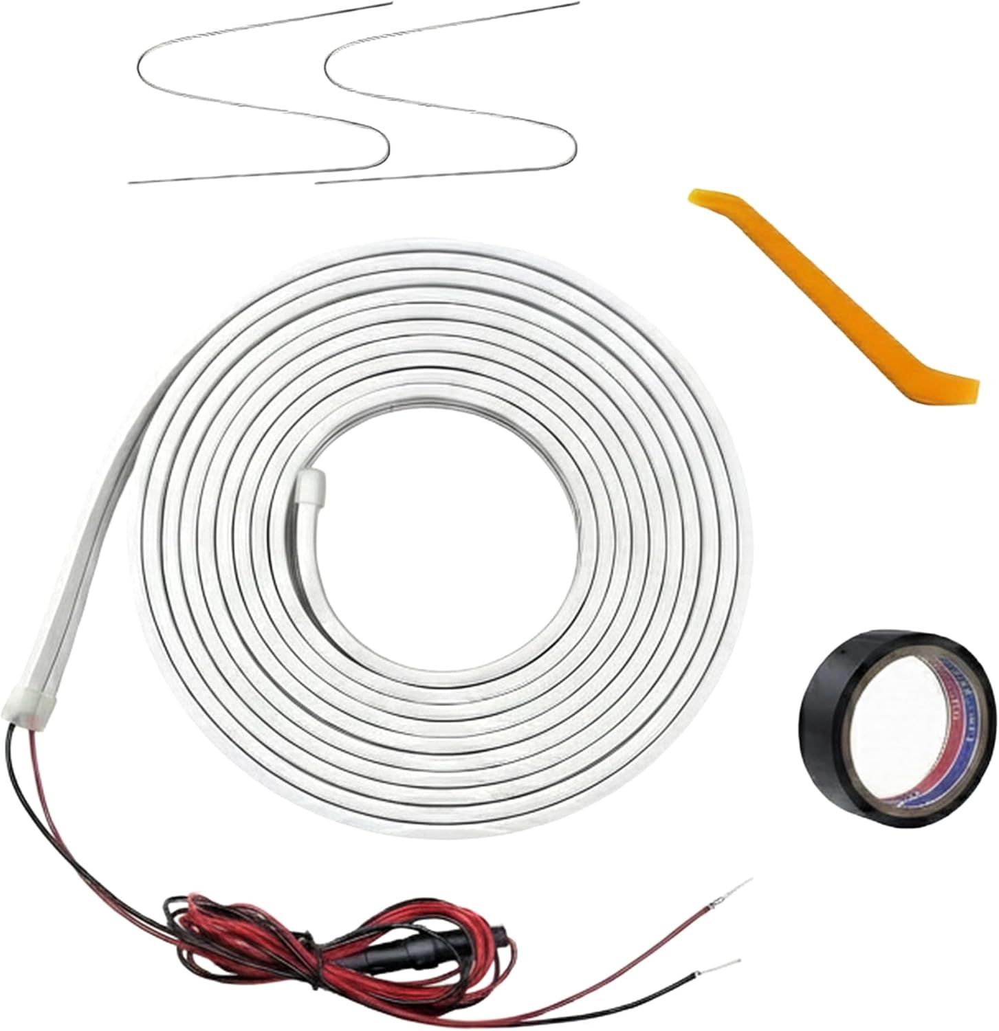 4M LED Boot Light Strips White Extra Bright Boot Lighting for Trucks Vans SUVs and Cars 12 V Retrofit Set IP67 Waterproof Ideal as Cargo Area Lighting Universally Shortenable