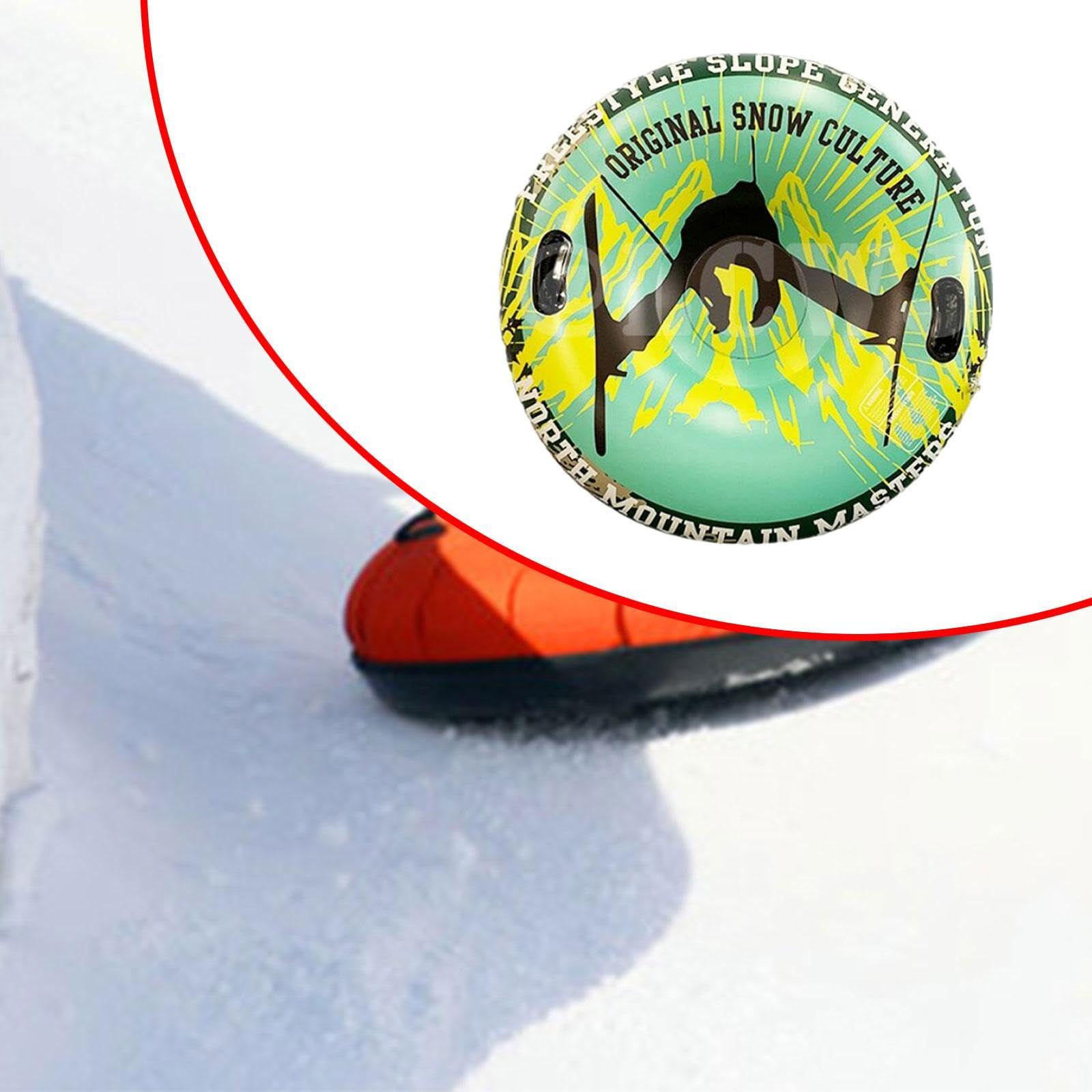 Yiju Inflatable Snow Tube Supplies Cute Skiing Tube Winter Sledding Toy Inflatable Snow Sled for Skiing Gift Outdoor Activities