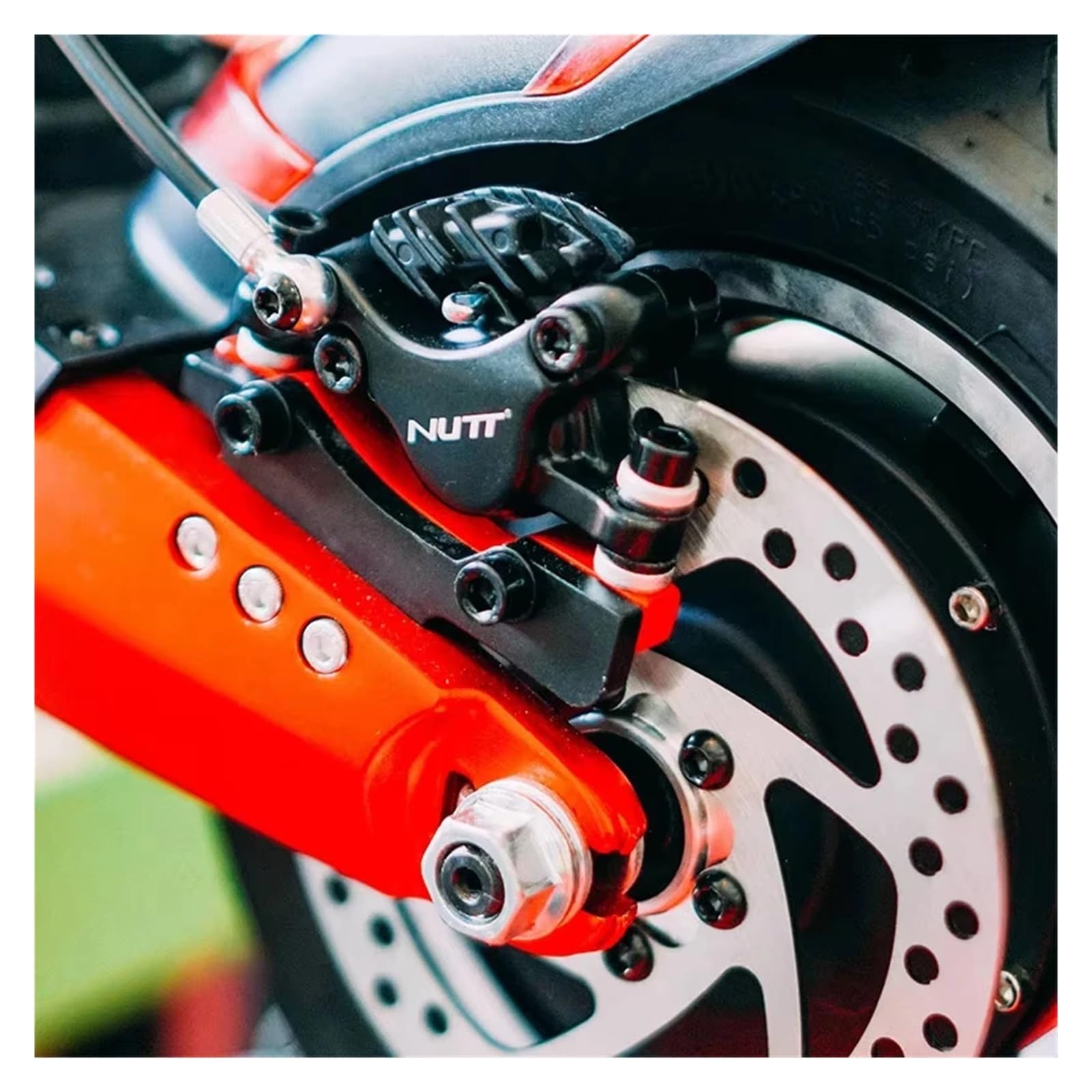 1 Set 120mm Freno a disco a 6 fori compatibile con freno rotore scooter elettrico con viti parti rotore in acciaio inossidabile