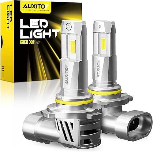 Miniatura 1 de AUXITO Bombilla LED 9005, tamaño mini real 11, 20000 lúmenes, 700% ultra brillo, 6500 K, blanco frío con ventilador de refrigeración, bombillas