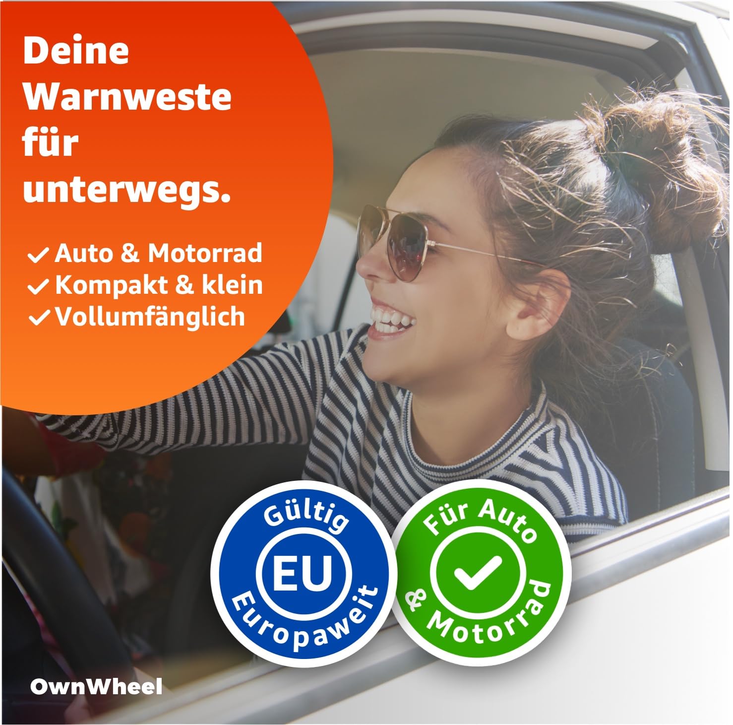 20er Sicherheitsweste Auto ISO20471 2024: Neongelb - reflektierende Warnwesten für PKW & LKW - Notfall & Pannenwesten