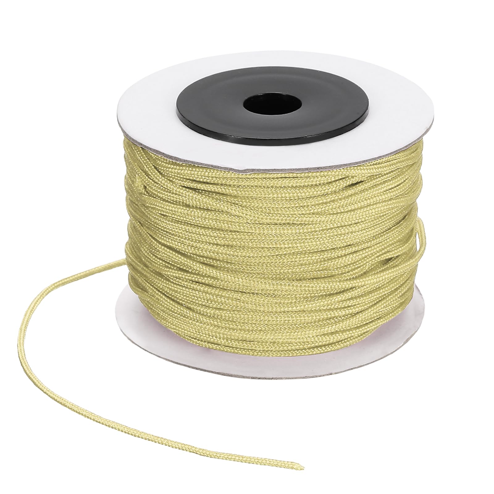 PATIKIL 44 Yard Nylon String for Bracelets, 1.5 mm Nylon Rope Cord Braided Ornament Lanyard Thread Universal Blinds Pull Strings for DIY Craft Bead Bracelet Making, Brown