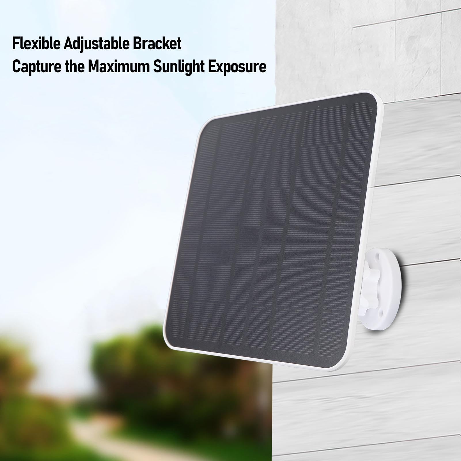 Pannello Solare Monocristallino 12W con Staffa Regolabile 360° per Esterno