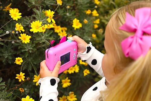 Miniatura 7 de ekids Minnie Mouse Kids Camera with SD Card, Digital Camera for Kids with Video Recording and Built-in Digital Stickers, Disney Gifts for Girls Make