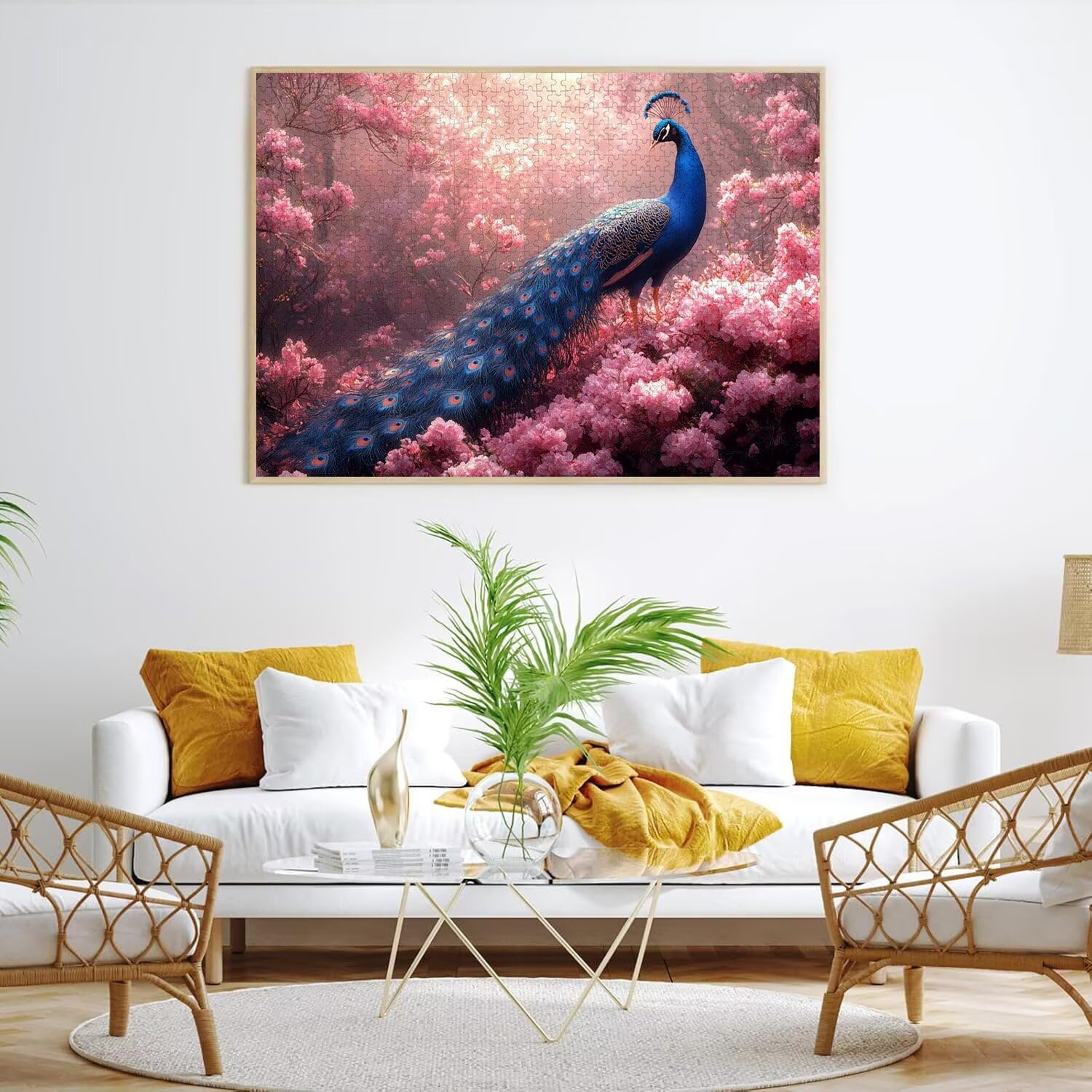 Puzzle dla dorosłych 6000, paw kwiat wiśni, 179 x 105 cm, n-358