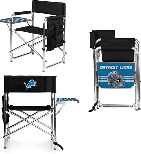 Picnic TIME NFL Unisex-Adult NFL Sports Chair with Side Table, Beach Chair, Camp Chair for Adults