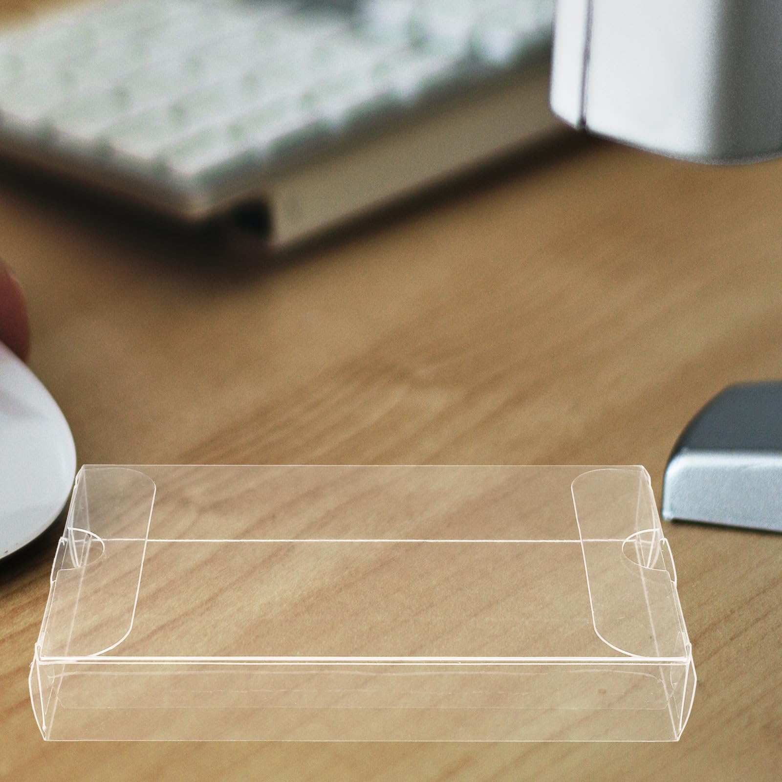 Abaodam Scatola Protezione da Polvere e umidità per Archiviazione Cassette Audio in PVC Trasparente 10 Pezzi Custodia Portatile Compatta per Conservare e Trasportare Le Cassette