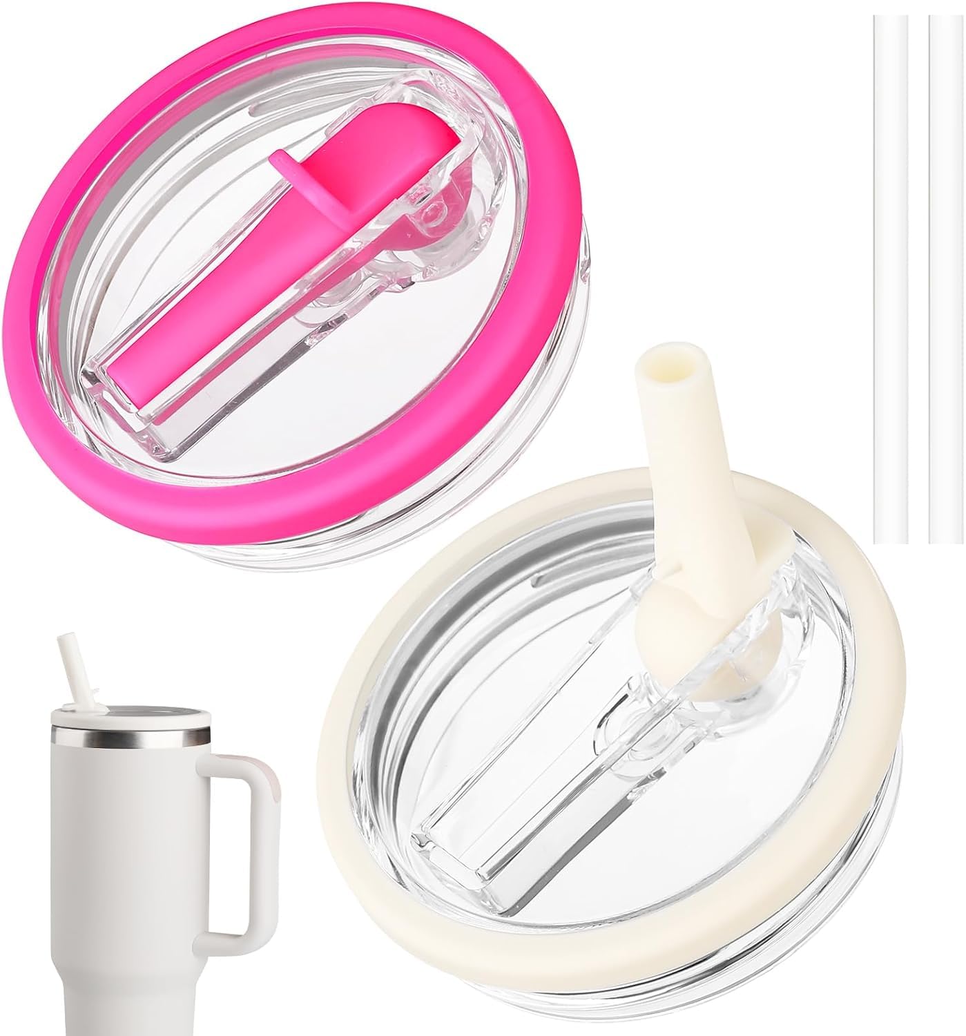 Marchoose Trinkhalm-Deckel Für Stanley Quencher 1,2l - Auslaufsicher 2er Set