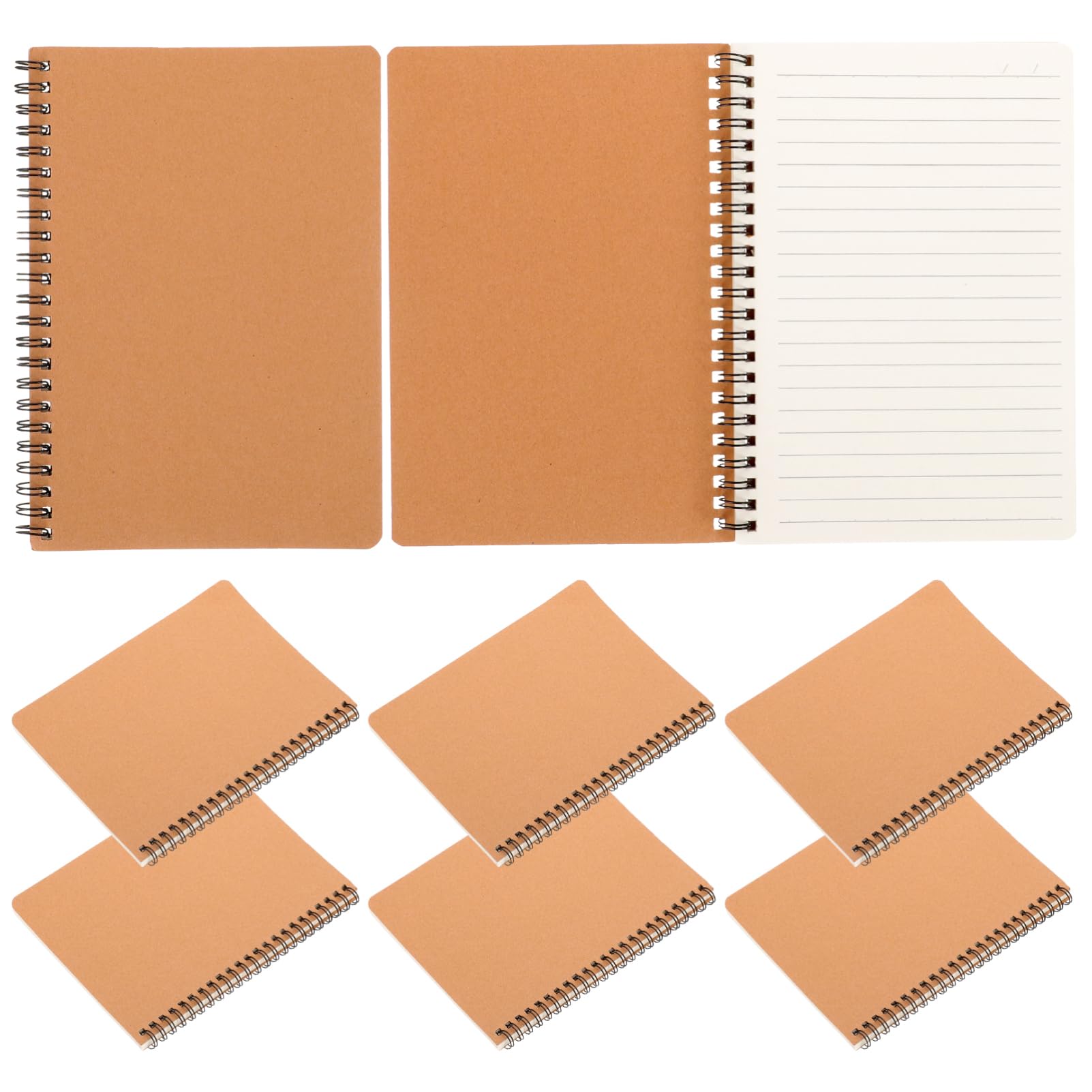 Lurrose 1 Jeu Journal A5 Journal De Cahier À Spirale Cahier Avec Onglets ers De Travail Carnet De Poche er Rétro er Numérique er Lié En Spirale Des ers Papier 10 Pièces