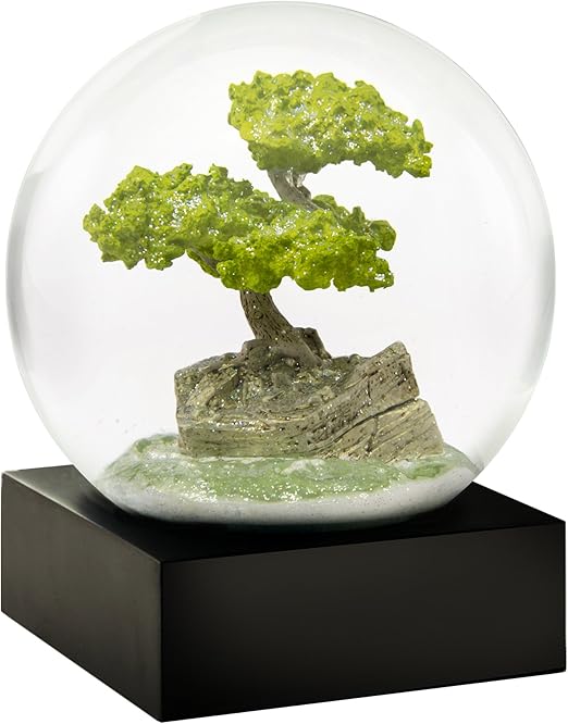 CoolSnowGlobes Bonsai Snow Globe