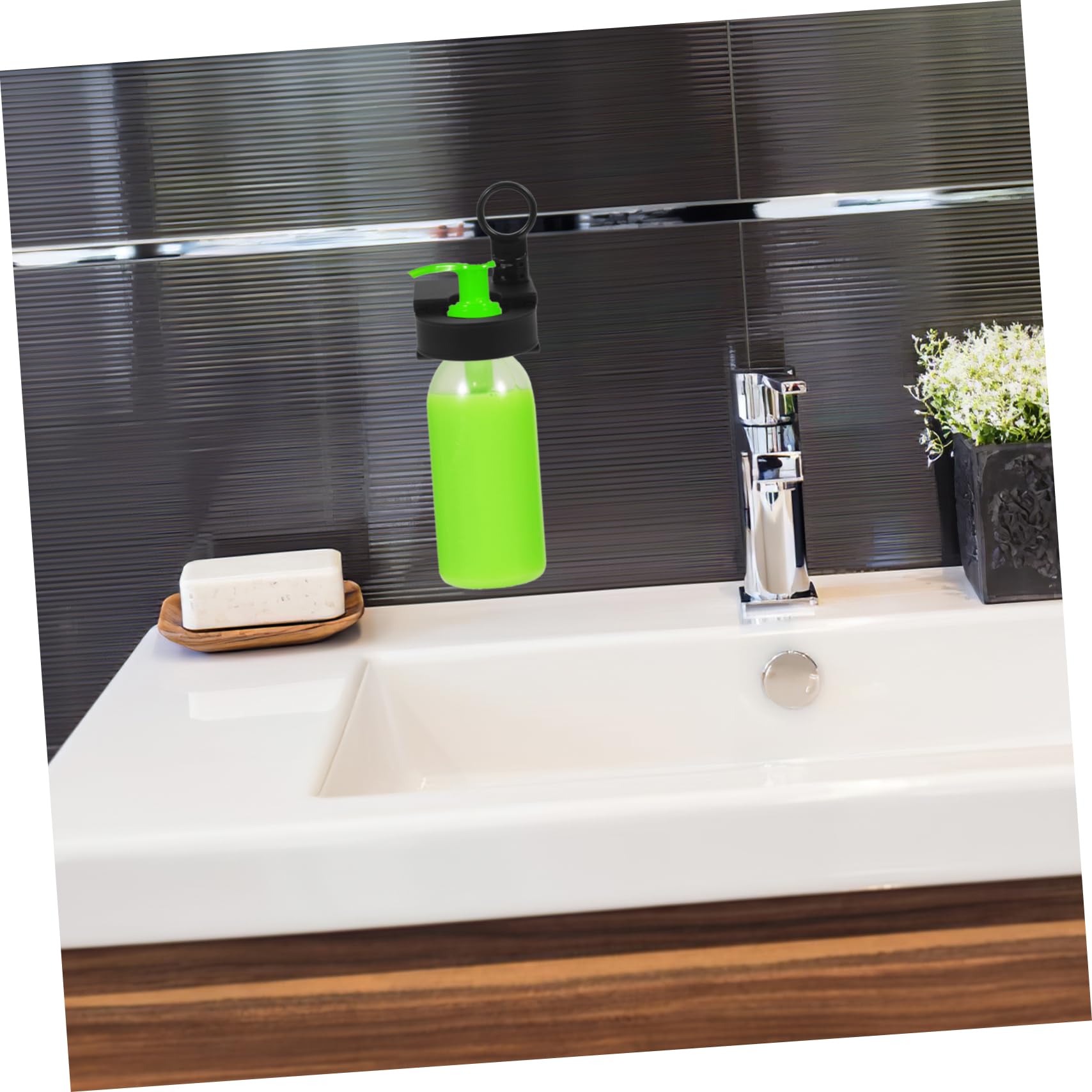 Alipis Space-saving Wall-mounted Soap Dispenser Shampoo Holder for Shower Shampoo Bottle -mounted