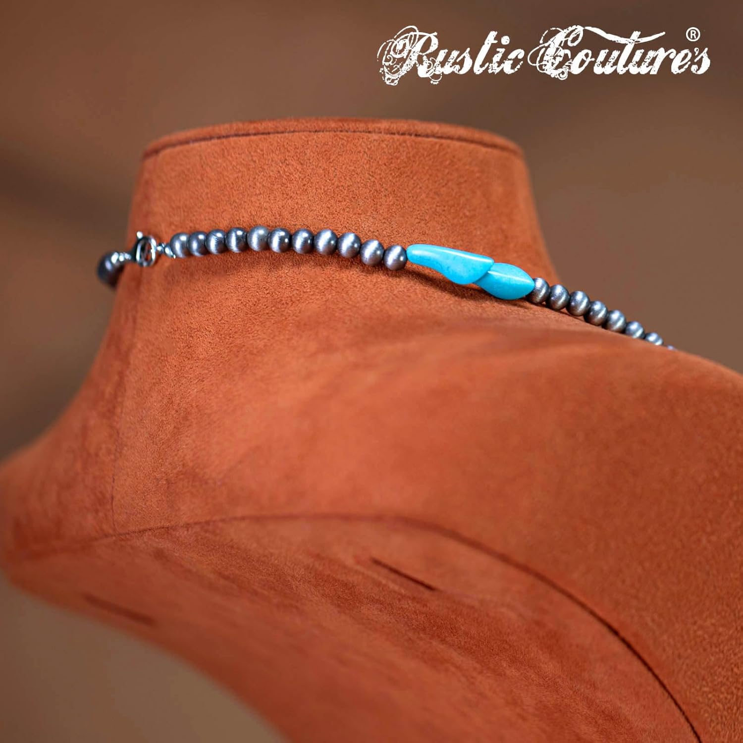 Montana West Rustic Couture's Western Turquoise Jewelry Set for Women Multi Layer Necklaces Navajo Cowgirl Beaded Neacklaces - Image 5