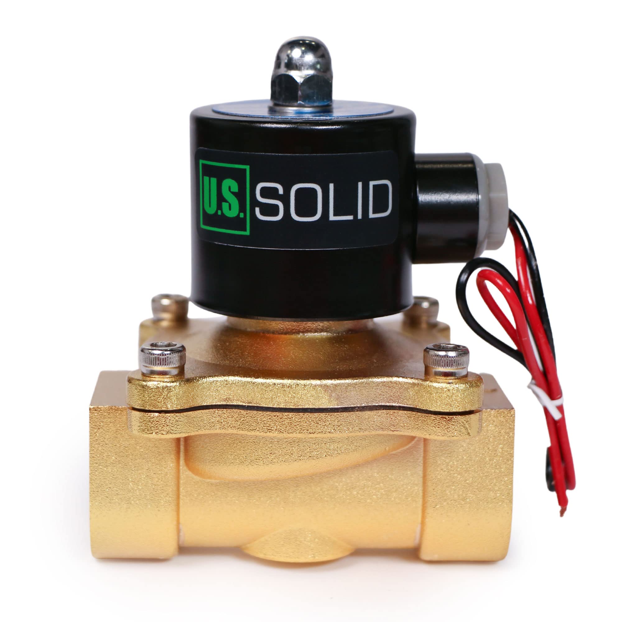 U.S. Solid Elettrovalvola in lega di zinco 1" – 24V AC, normalmente chiusa, guarnizione NBR