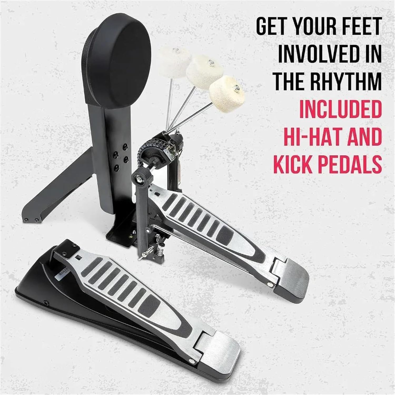 Electronic Drum with 209 Pre Installed Sounds Cymbals and Pedals and Comes with Drum Sticks and Keys Electric Drum for Beginner