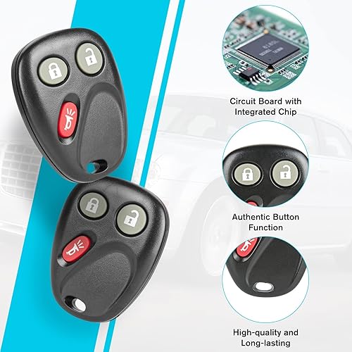 Miniatura 4 de Llavero de coche LHJ011 13577770 para Chevrolet Silverado 2500 HD 3500 2003-2006 Avalanche Equinox SSR Suburban Tahoe GMC Sierra Yukon XL Hummer H2