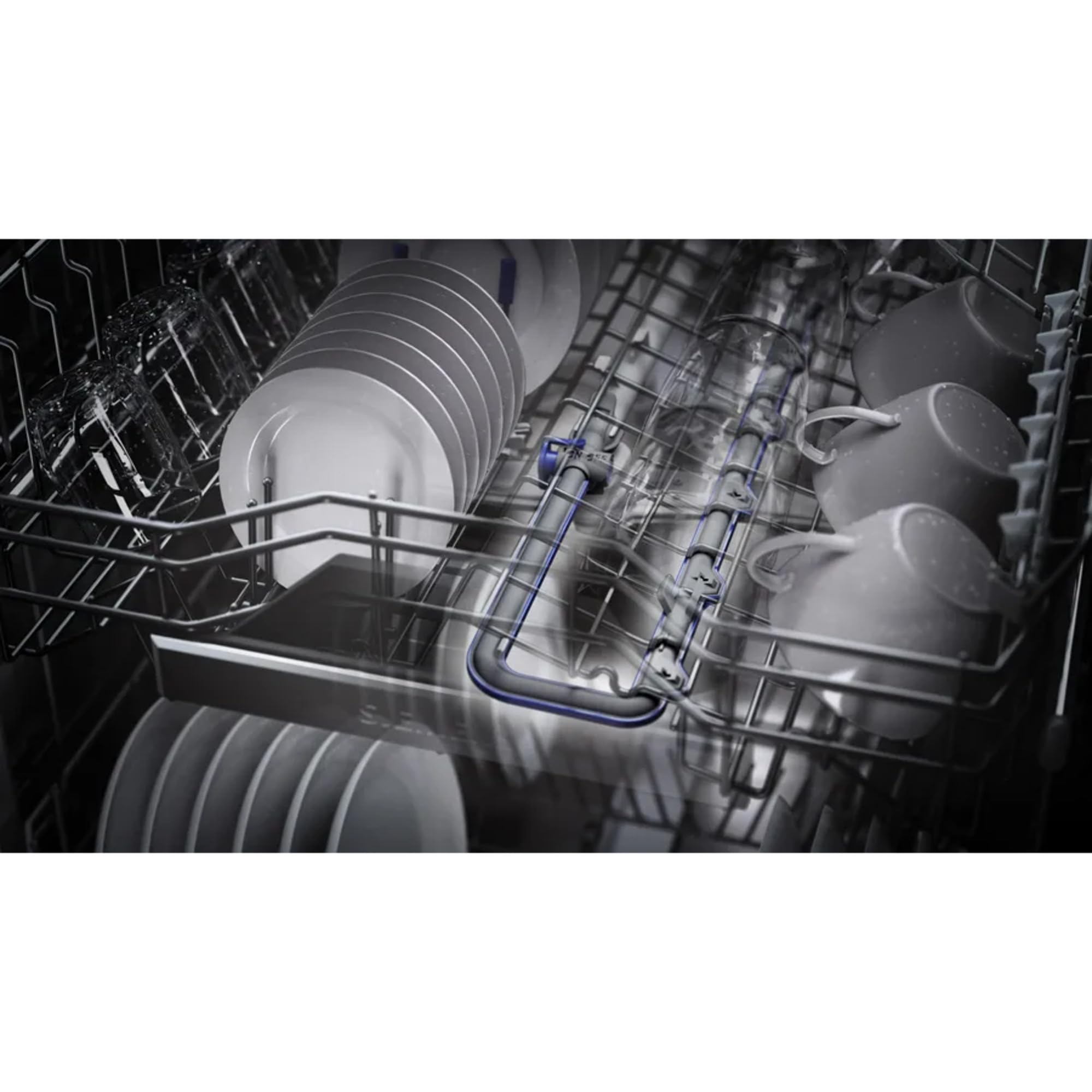 Siemens SX95EX12CE, iQ500 Smart Lavavajillas totalmente integrado, 60 cm, fabricado en Alemania, XXL, cajón de cubiertos, extra silencioso, VarioSpeed, AutoOpen Dry, GlassZone, VarioScharnier