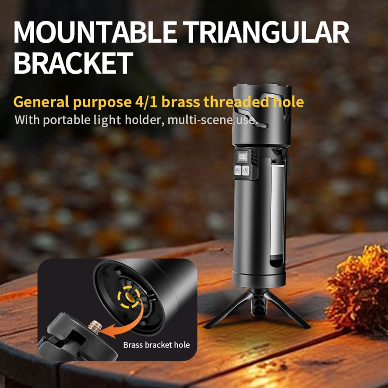 Lixada Luces telescópicas de camping, 5500 mAh Linterna de Camping Recargable Retráctil, Multifunción Emergencia Lampara Ajustable Linternas LED Alta Potencia Para Senderismo Pesca (Negro)