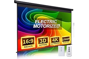 84 Inch Projector Screen: Motorized Magic for Cinematic Moments