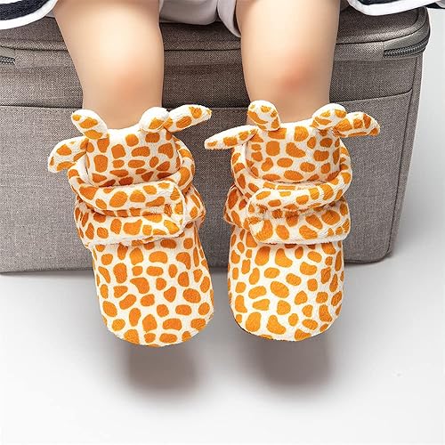 Miniatura 2 de Meckior - Calzado de invierno de polar cálido para recién nacidos, pantuflas para los que empiezan a caminar, para niños y niñas