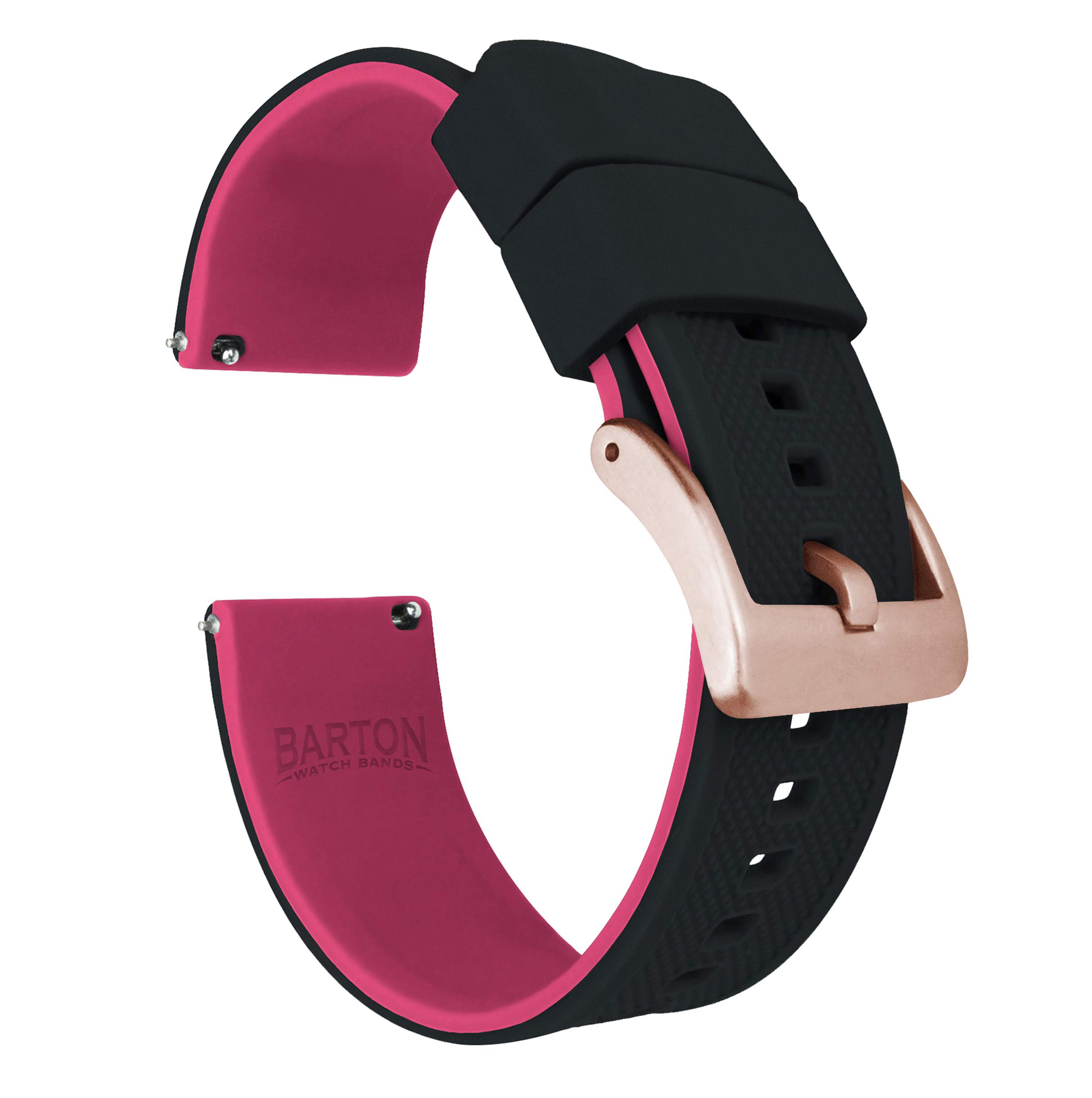 BARTON Elite Silicone Watch Bands - Gold Buckle Quick Release