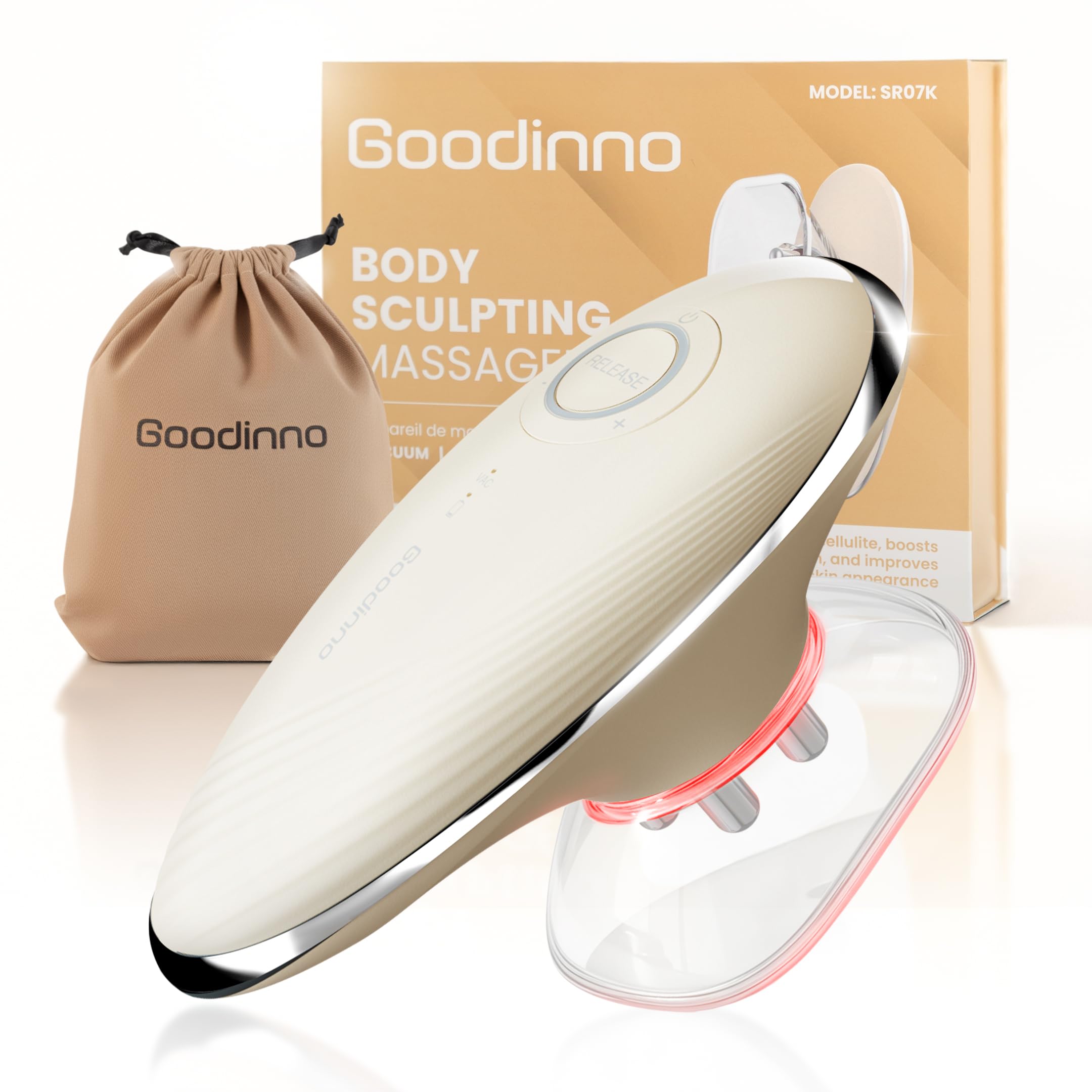 Appareil de Massage Anti Cellulite à Ventouse Électrique – Palper Rouler Automatique, 6 Niveaux d’Intensité - Stimule la Circulation Sanguine et le Drainage Lymphatique