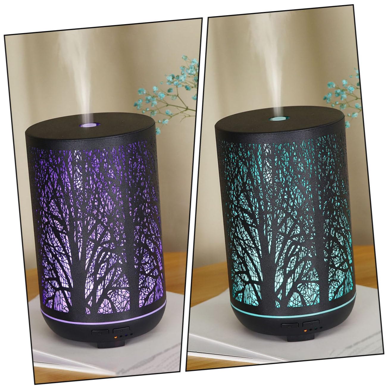 Aromatherapie Diffusor 300ml aus Eisen in Schwarz für Zimmer