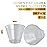 FOCUSLINE 9 oz Silver Plastic Cups, Disposable Clear Fancy Hard Plastic Cups, Silver Glitter, Heavy Duty, Reusable,100 Count