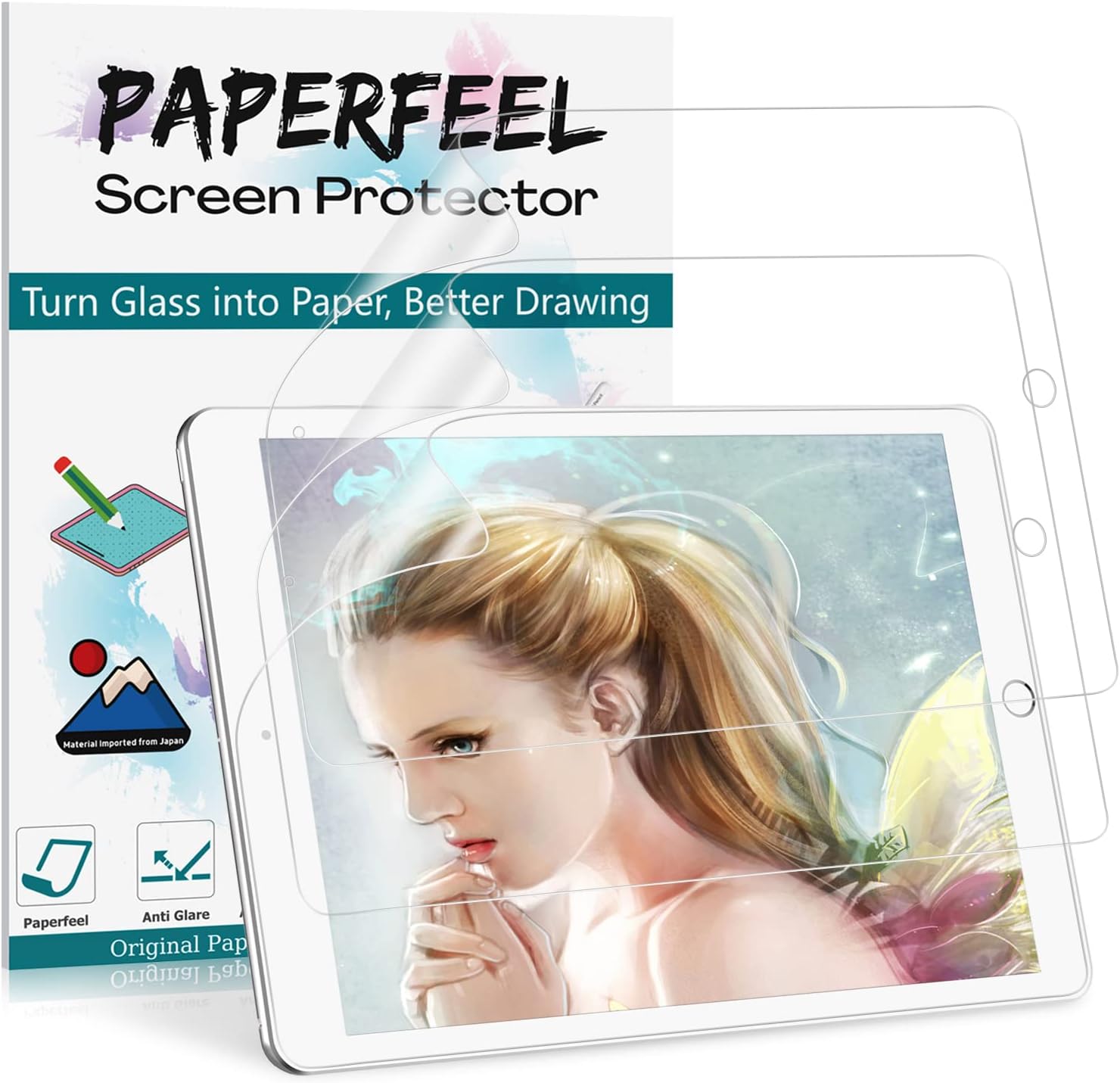 XIRON 3er Pack Paperfeel Schutzfolie Für IPad 10,2 Zoll - Matte Displayfolie Für Apple Pencil