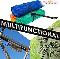 Vista 5 de West Coast Paracord - Abrazadera de cierre de cable de plástico resistente para paracaídas, cuerdas de cordones, cuerda elástica y cordón