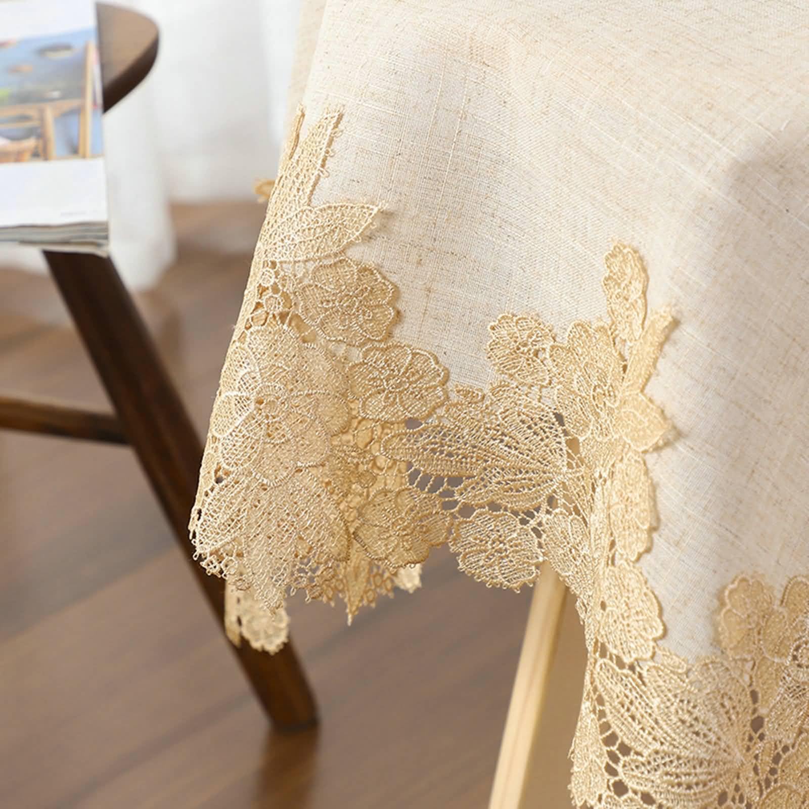 Tovaglia Da Tavola Elegante Poliestere, Caffè, 60x120cm