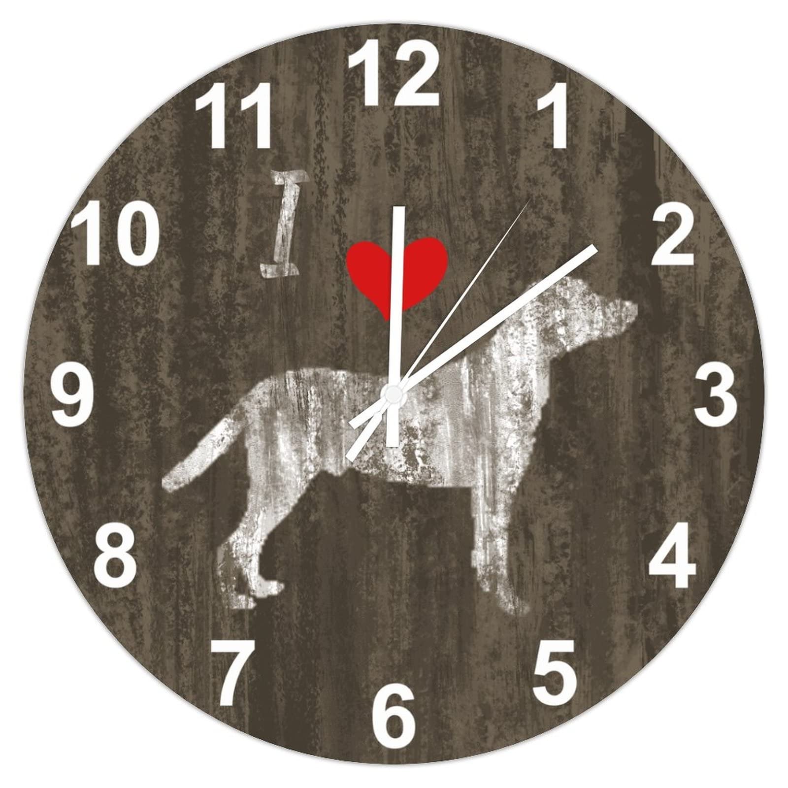 Horloge murale Hamiltonstovare rustique 38cm silencieuse à pile
