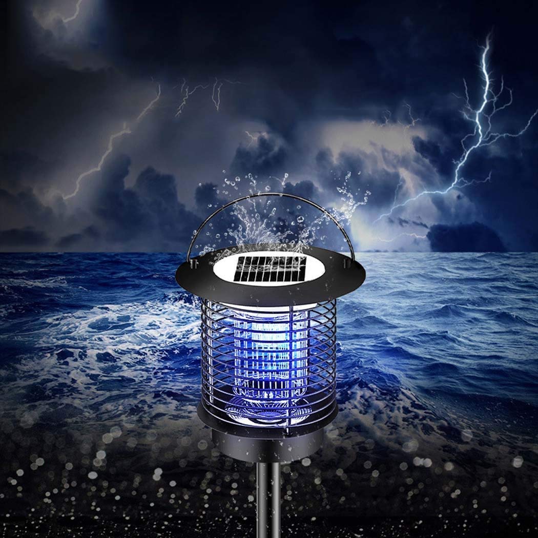 Trappola per zanzare Lampada antizanzare ad energia solare da esterno, zapper portatile, antimosche impermeabile Ip65, doppia funzione: antizanzare e luce da giardino combinate? Modalità di alimentaz