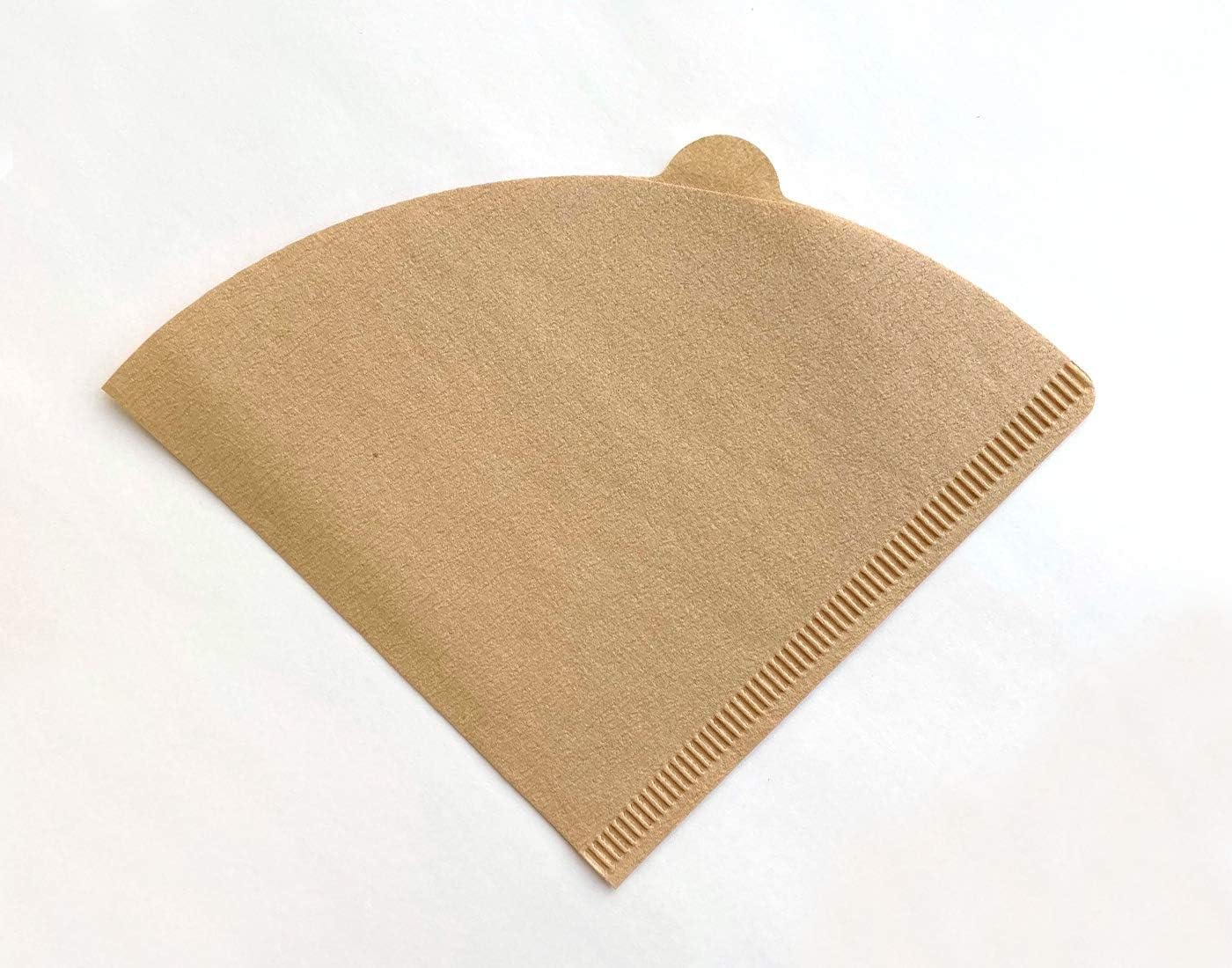 Kanae Paper Coffee Filters KS - Filtros cónicos para café (1-4 tazas, juego de 5 x 40 unidades, sin blanquear, marrón)