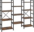 SUPERJARE Triple Bookshelf