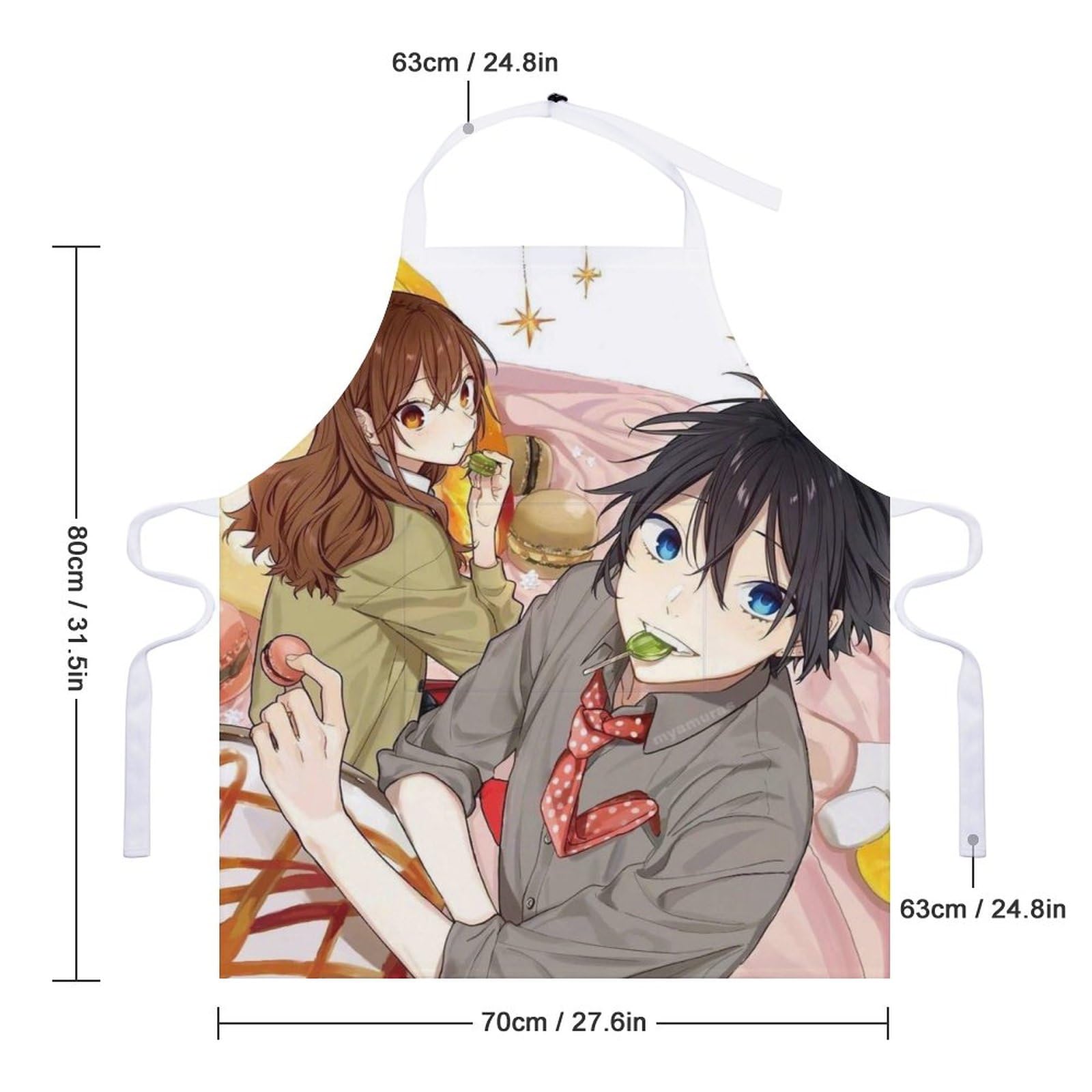 Amazon｜ホリミヤ エプロン レディース メンズ アニメエプロン 前掛け