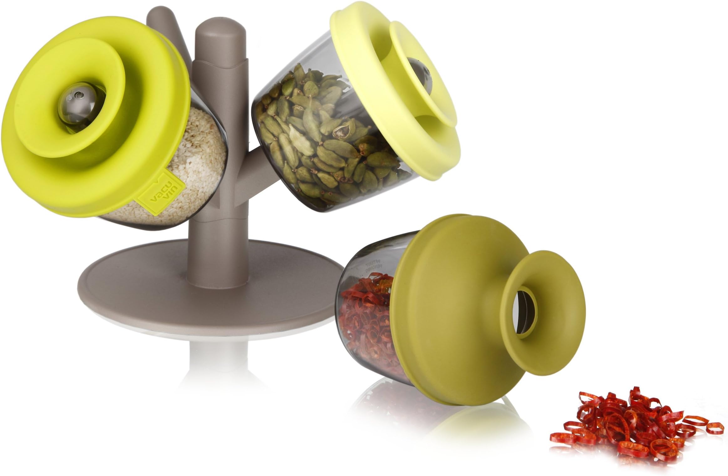 Vacu Vin PopSome Herbs and Spices with Tree stand, Set of 3