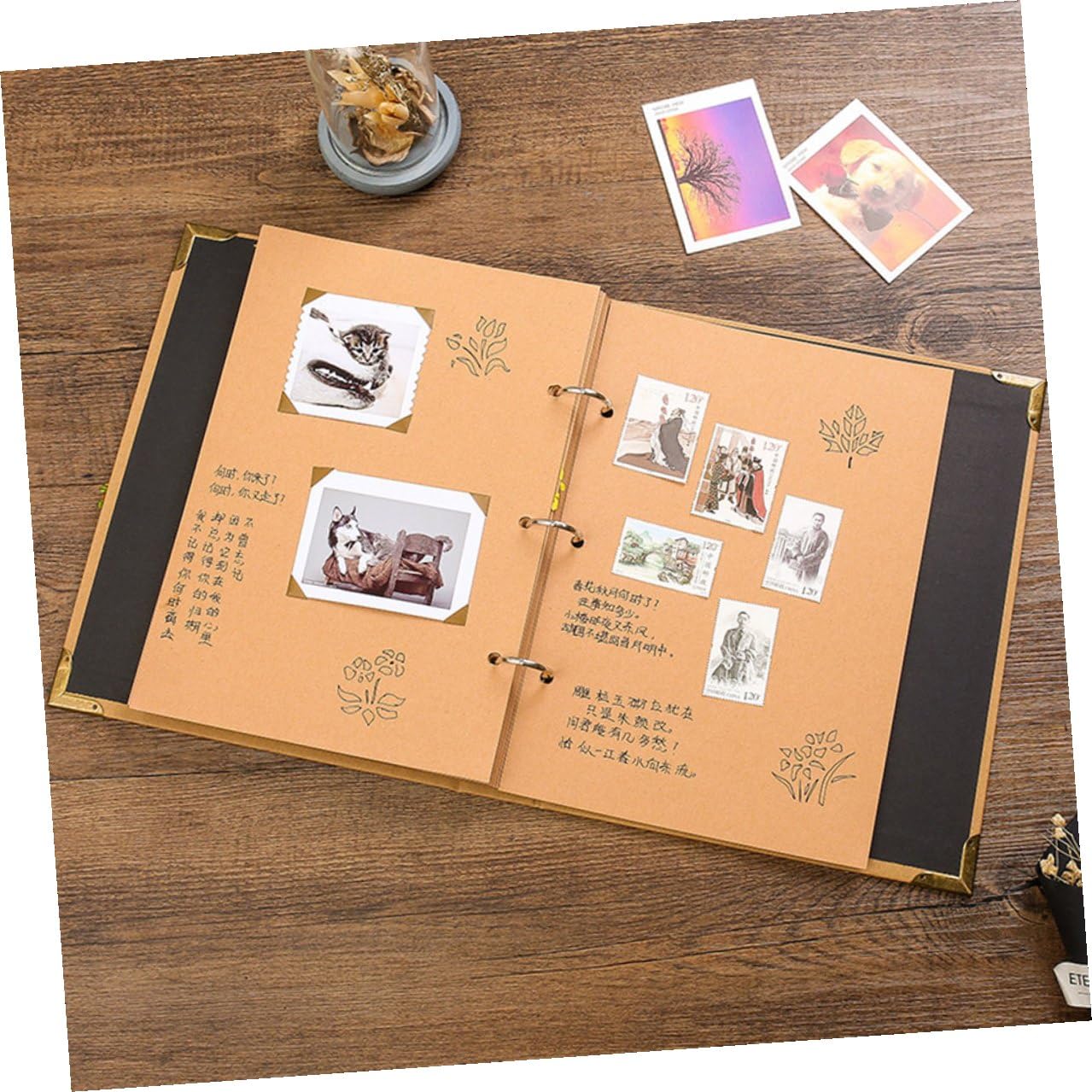 Álbum de Fotos Vintage para Recuerdos, 30 Páginas, Papel Kraft