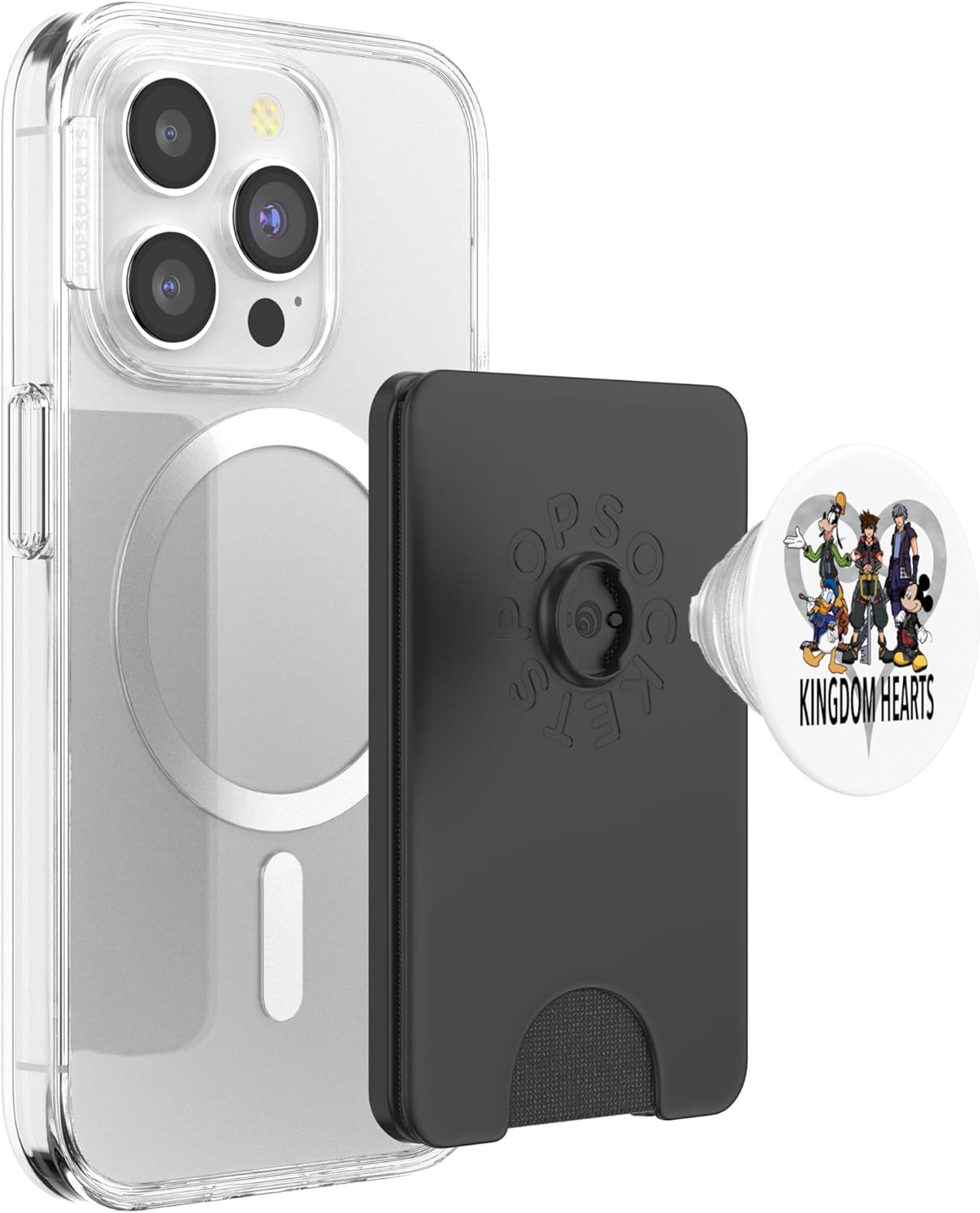 Disney Kingdom Hearts III Characters and Symbol PopSockets PopWallet for MagSafe