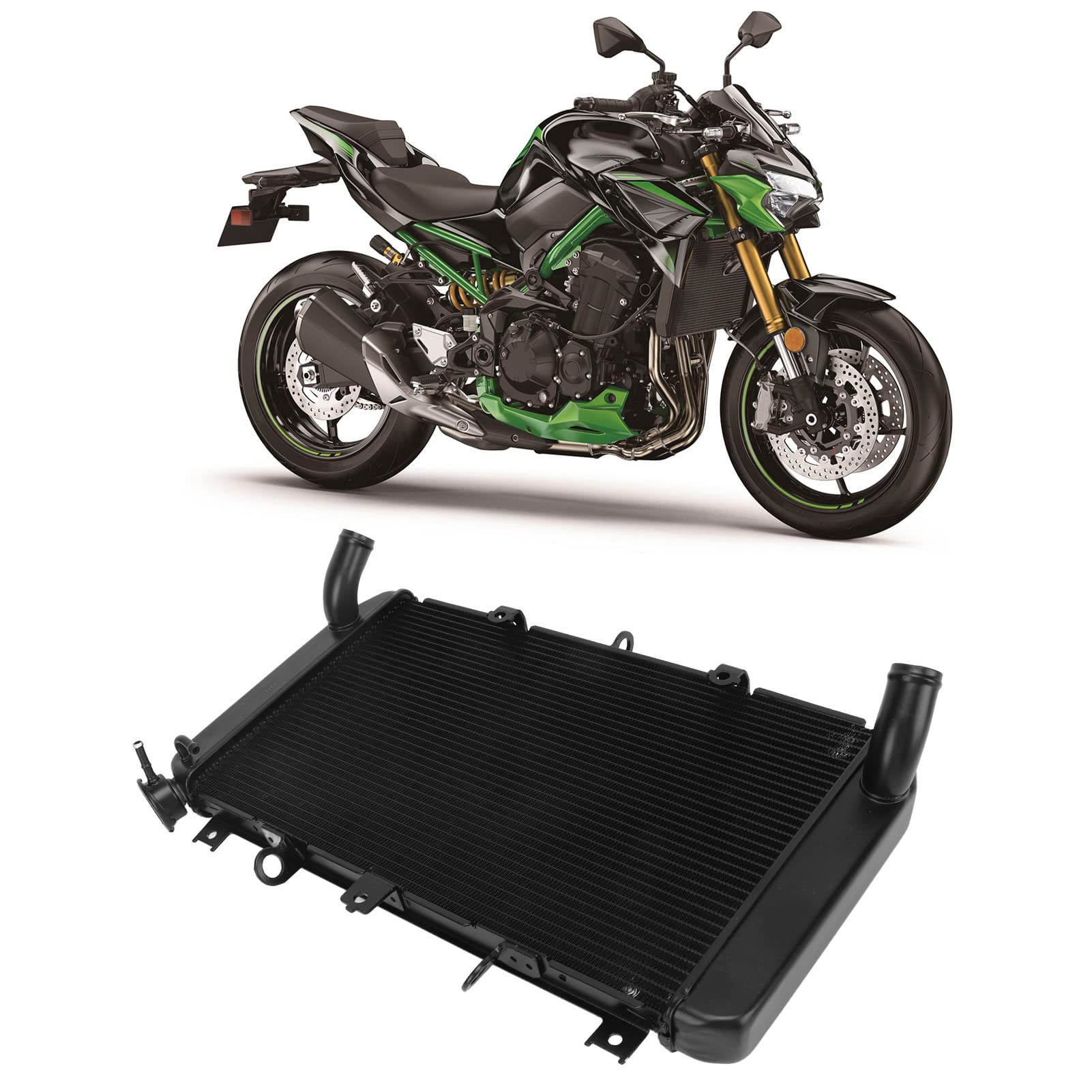 Aramox Radiateur De Refroidissement Moto Aluminium Haute Performance Pour Z900 2017-2020