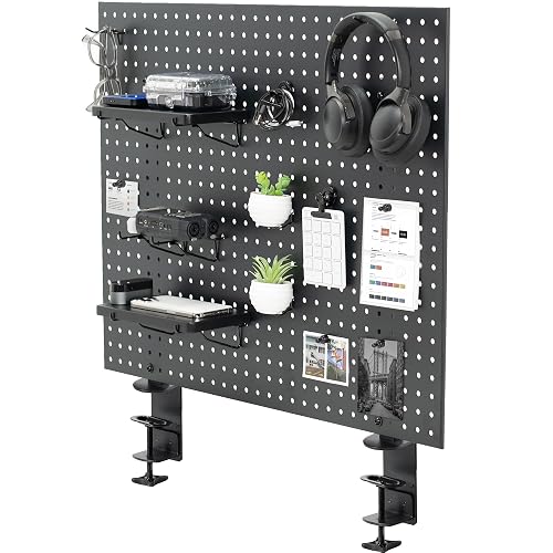 VIVO Clamp-on Desk Pegboard Privacy Panel (PP-DK30B-1)