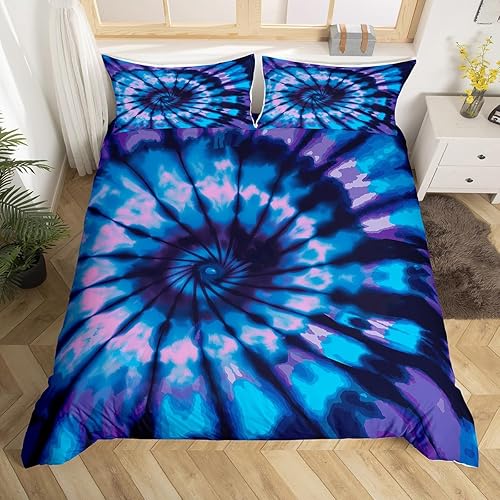 Miniatura 33 de Erosebridal Juego de ropa de cama de guepardo, tamaño King, con estampado de leopardo y rosas azules, funda de edredón con temática de animales