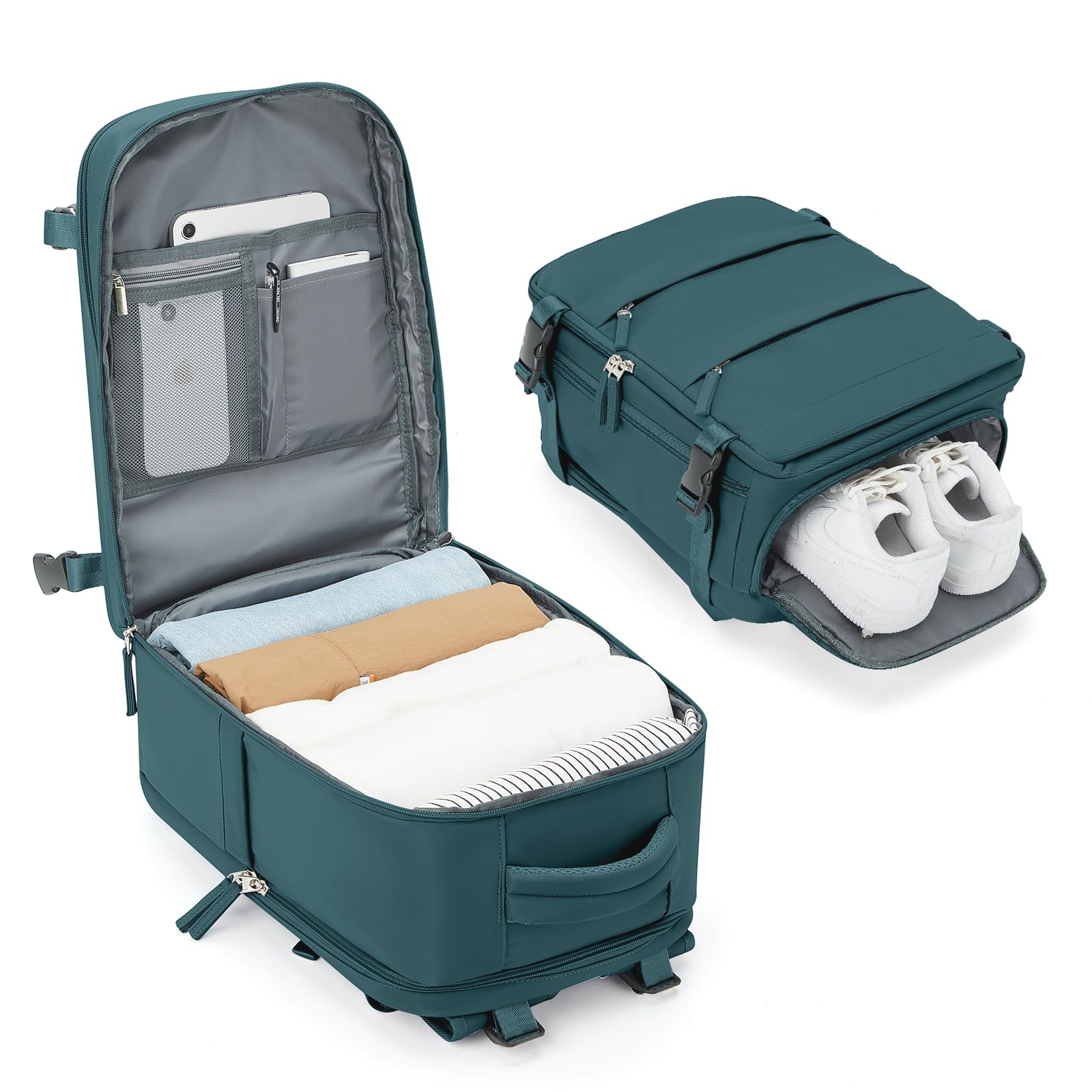 BJLFS Borse da Cabina per Ryanair 40x20x25 Bagaglio a Mano Zaino da viaggio aere,Zaino Easyjet 45x36x20,Zaino Casual per laptop da 14 pollici per scuola