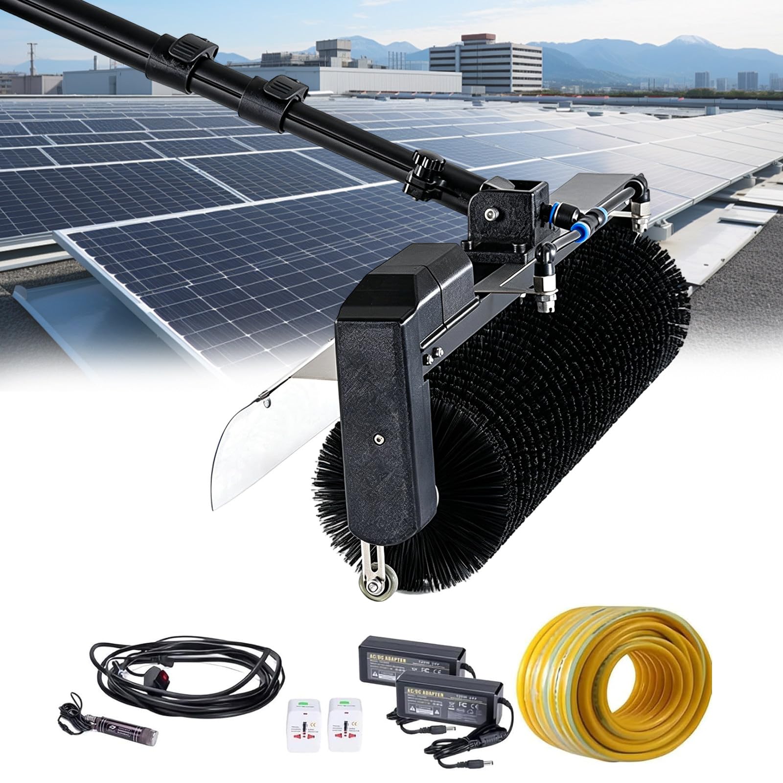 Perche nettoyage toiture alimentation eau 10m pour un lavage haute performance