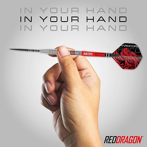 Miniatura 5 de RED DRAGON Jonny Clayton Original 2.0 - Juego de dardos de tungsteno premium con vuelos y tallos