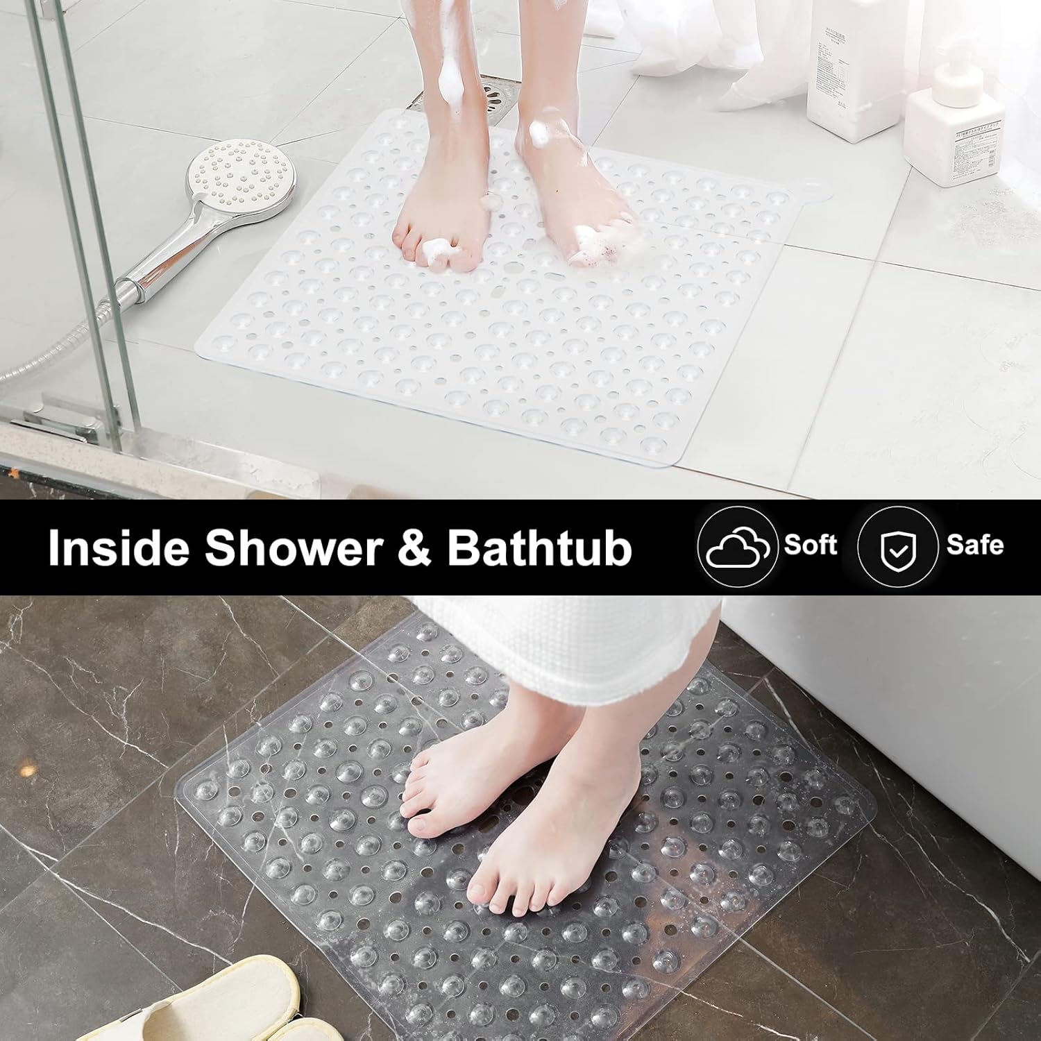 Buy XIYUNTE Original Shower Mat Non Slip Anti Mould 53 x 53cm Square