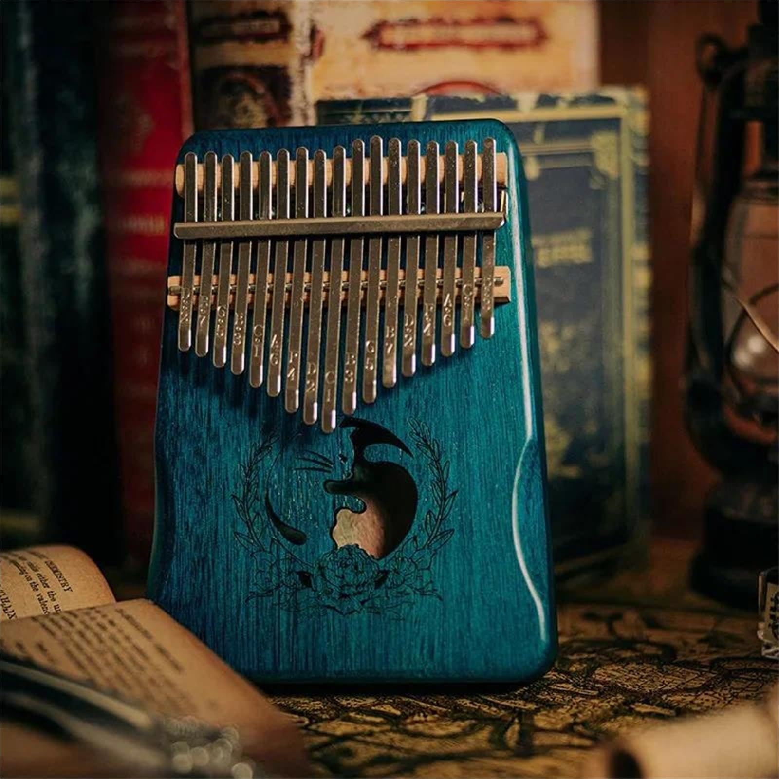 Kalimba Z Manualnym Strojeniem Na 17 Nut Do Gry Palcami Kalimba
