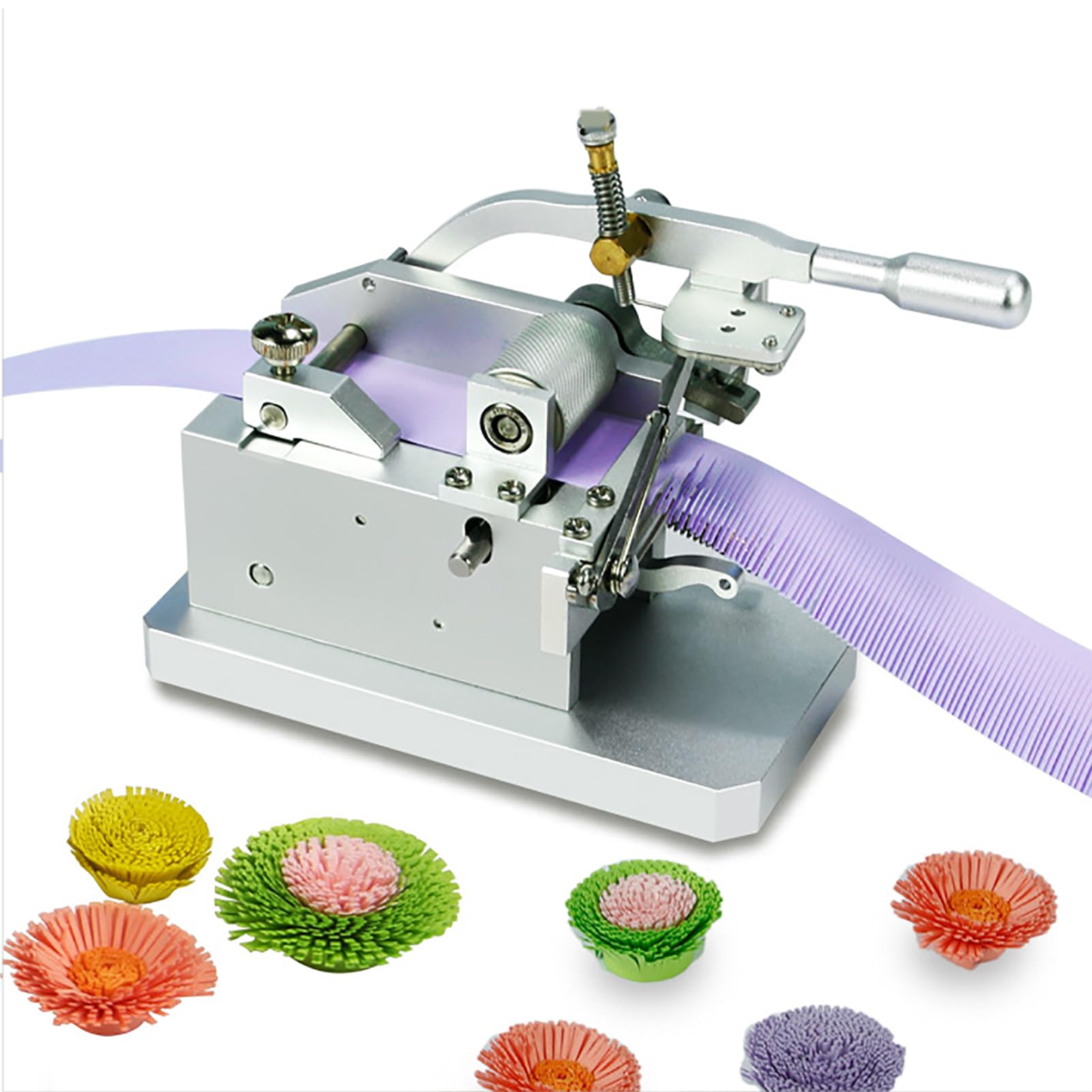 Macchina Manuale per Quilling, Macchina per Tagliare Nappe di Carta Fatte a Mano, Larghezza di Taglio: 5-14 mm/Larghezza Nappa: 0,03-2,5 mm/Taglio Piatto, utilizzata per Il Taglio di Carta Fai da Te