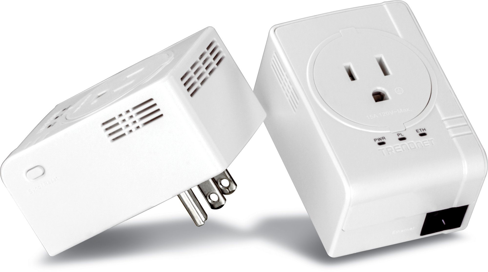 TRENDnet - Kit D'Adaptateurs CPl Nano 500 AV avec Prise Intégrée, TPL-407E2K