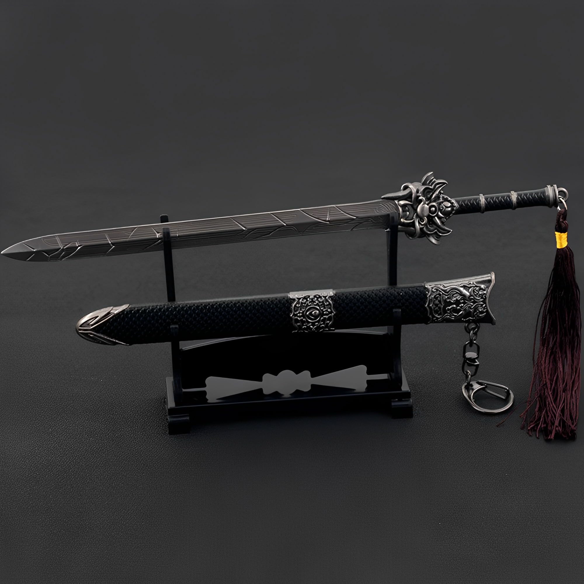 Amazon.co.jp: ARAZI 中国漢代逆鱗剣モデル、22cm、全金属素材、風水