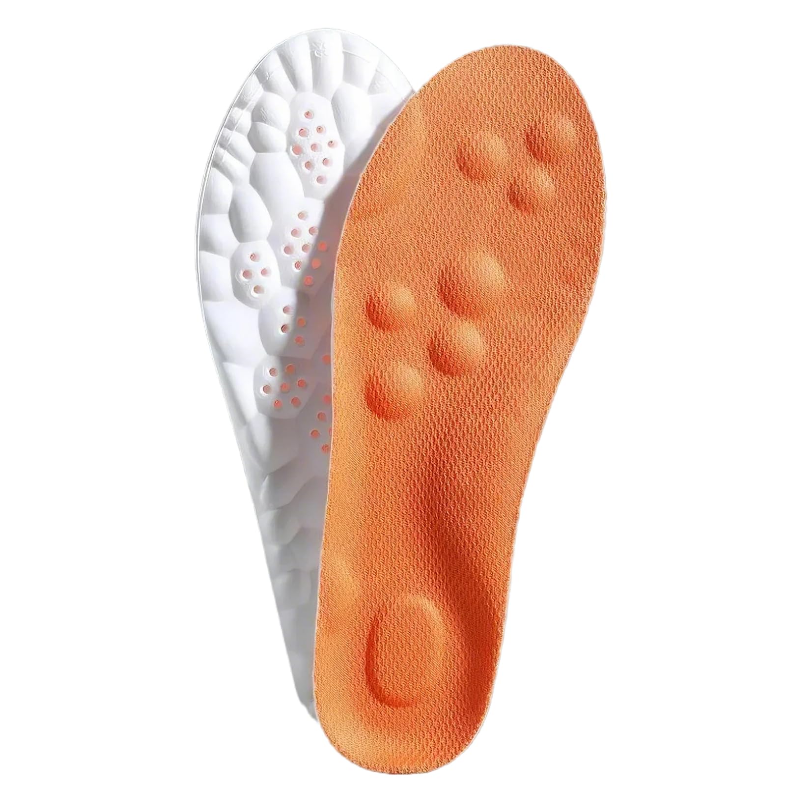 4D Cloud Soles Memory Foam Insoles for Men/Women - Arch Support Shoe Inserts with Acupressure Massage Foot Pain Relief & Fatigue Reduction for Sports/